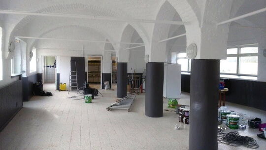 Salle de reception en cours de rénovation