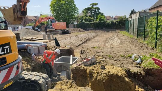 Travaux noue
